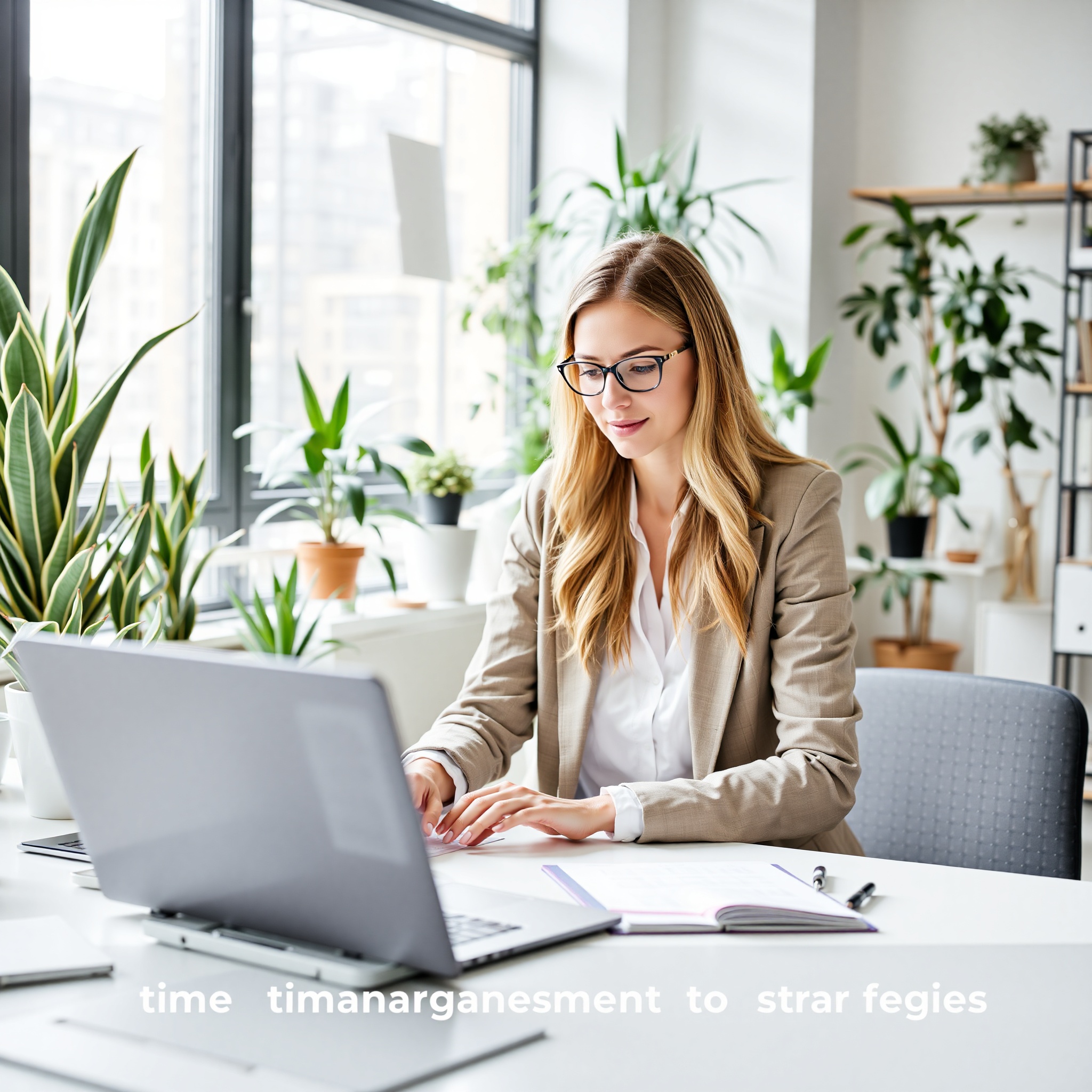 Woman prioritizing tasks with priority matrix chart visible on digital screen in modern office